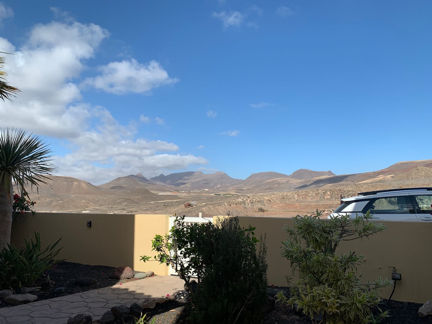 Mountain views from the front garden